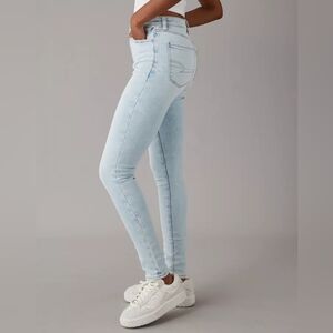 AE High Rise Light Blue Skinny Jeans